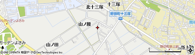 愛知県刈谷市半城土町山ノ腰168周辺の地図