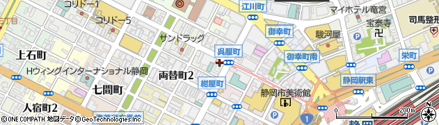 ケイ・ウノ静岡店周辺の地図