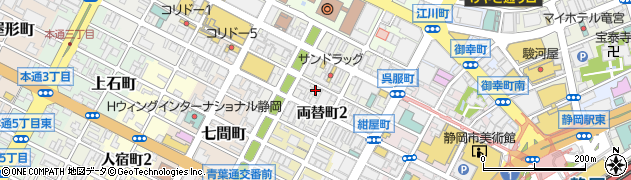 うお鶏 うおとり 静岡駅店周辺の地図