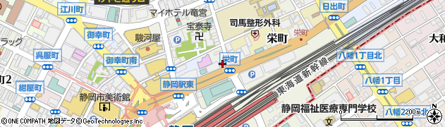オリックスレンタカー静岡駅前店周辺の地図