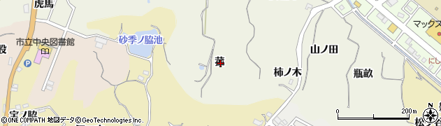 愛知県知多市新知菰周辺の地図