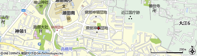滋賀県大津市三大寺周辺の地図