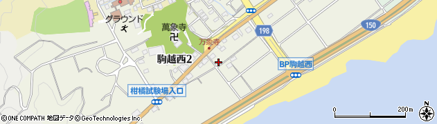 静岡県静岡市清水区駒越西周辺の地図