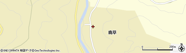 愛知県岡崎市須淵町鹿草周辺の地図