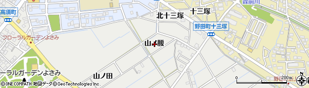 愛知県刈谷市半城土町山ノ腰周辺の地図