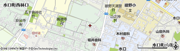滋賀県甲賀市水口町城内周辺の地図