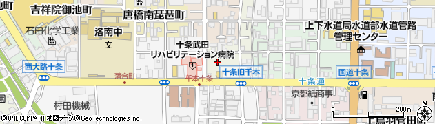 京都府京都市南区上鳥羽唐戸町周辺の地図