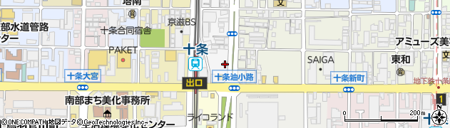 京都十条郵便局 ＡＴＭ周辺の地図