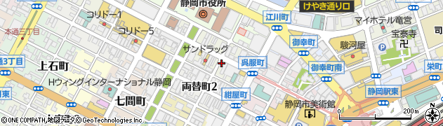 ローソン静岡呉服町店周辺の地図