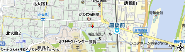 滋賀県大津市鳥居川町8周辺の地図