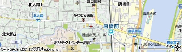 滋賀県大津市鳥居川町周辺の地図