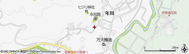 静岡県伊豆市年川136周辺の地図