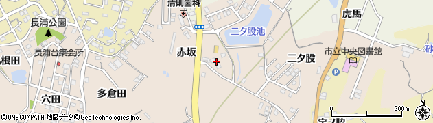 愛知県知多市日長赤坂75周辺の地図