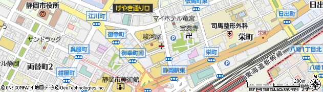 質かわむら　静岡店周辺の地図