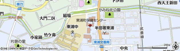 東浦町役場　保健センター周辺の地図