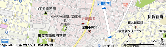 愛知県岡崎市井田町（南）周辺の地図
