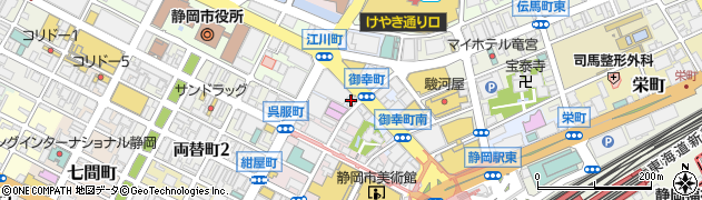 台湾まぜそば 禁断のとびら 静岡駅前店周辺の地図