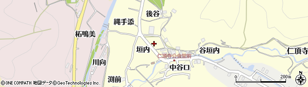 兵庫県川辺郡猪名川町仁頂寺周辺の地図