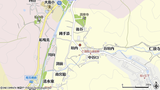 〒666-0211 兵庫県川辺郡猪名川町仁頂寺の地図