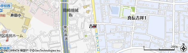愛知県岡崎市真伝町（吉祥）周辺の地図
