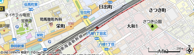 株式会社トヨタレンタリース静岡八幡店周辺の地図
