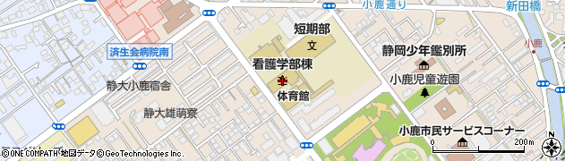 静岡県立大学　小鹿キャンパス周辺の地図