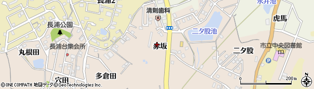 愛知県知多市日長赤坂52周辺の地図
