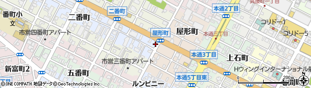 りぼん生花店周辺の地図