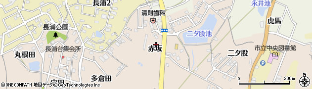 愛知県知多市日長赤坂51周辺の地図