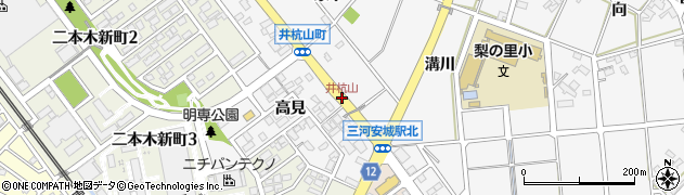 井杭山周辺の地図