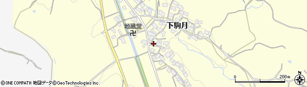 滋賀県蒲生郡日野町下駒月1082周辺の地図