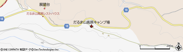 だるま山高原キャンプ場周辺の地図