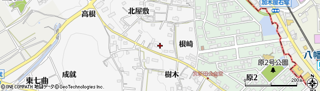 愛知県知多市八幡北屋敷150周辺の地図