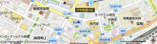 富国生命保険相互会社　静岡営業所周辺の地図
