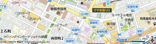 静岡銀行ビジネスステーション静岡支店周辺の地図