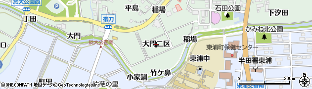 愛知県東浦町（知多郡）緒川（大門二区）周辺の地図