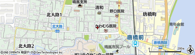 滋賀県大津市鳥居川町3周辺の地図
