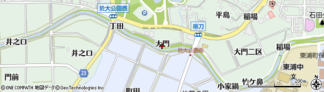 愛知県東浦町（知多郡）緒川（大門）周辺の地図