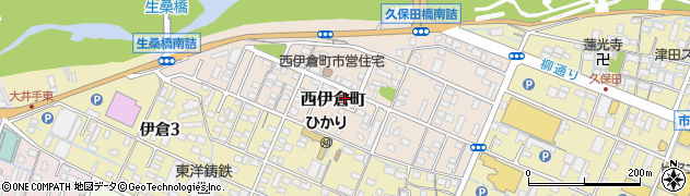三重県四日市市西伊倉町周辺の地図