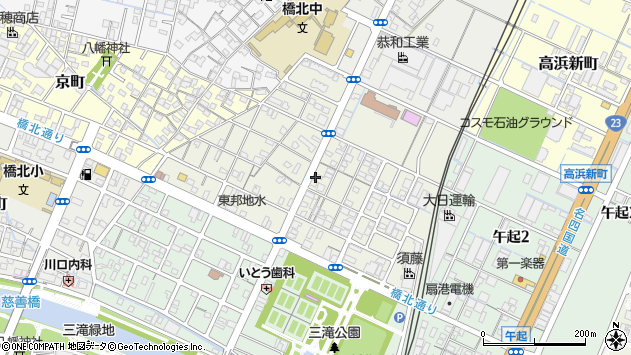 〒510-0025 三重県四日市市東新町の地図