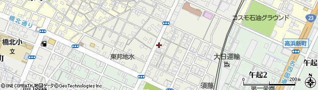 三重県四日市市東新町周辺の地図