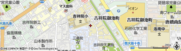 京都府京都市南区吉祥院船戸町周辺の地図