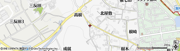 愛知県知多市八幡北屋敷11周辺の地図