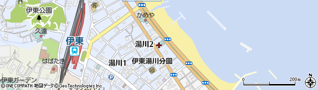 伊東グリーンホテル周辺の地図