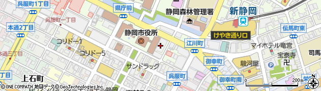 プルデンシャル生命保険株式会社　静岡支社周辺の地図