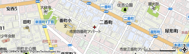 静岡県静岡市葵区三番町周辺の地図