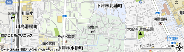 京都府京都市西京区下津林楠町周辺の地図