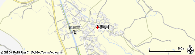 滋賀県蒲生郡日野町下駒月1067周辺の地図