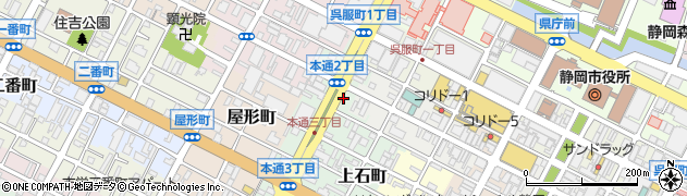 ＭＡＸクリーニング本通店周辺の地図
