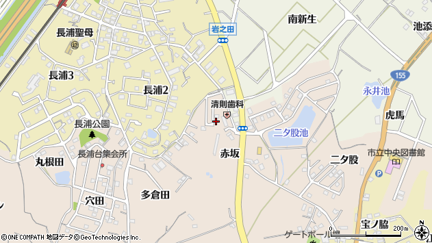 〒478-0041 愛知県知多市日長の地図